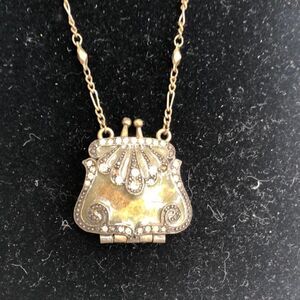 Enamel purse locket